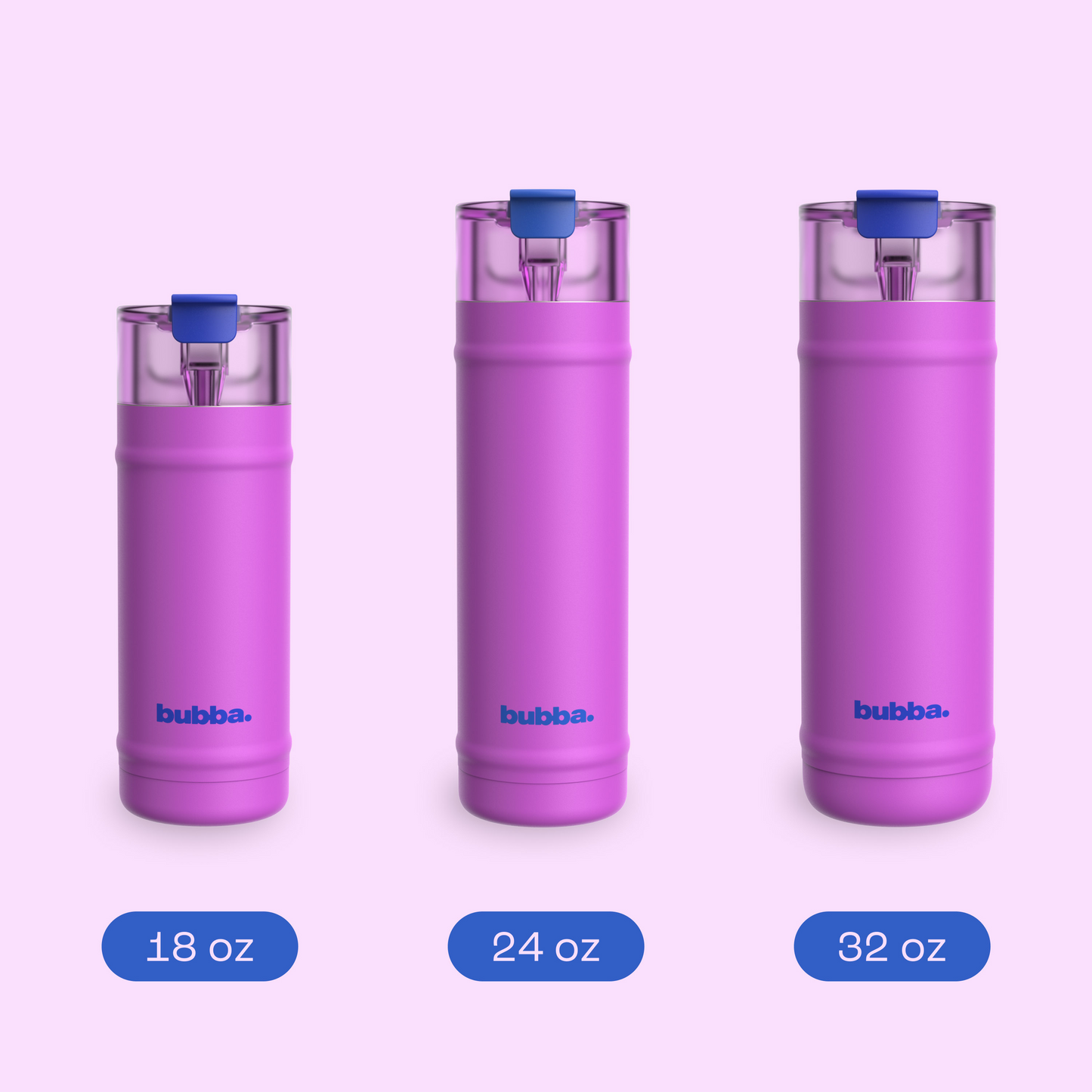 bubba 18 oz DualSip Insulated Stainless Steel Water Bottle - Mood Booster - US 6124