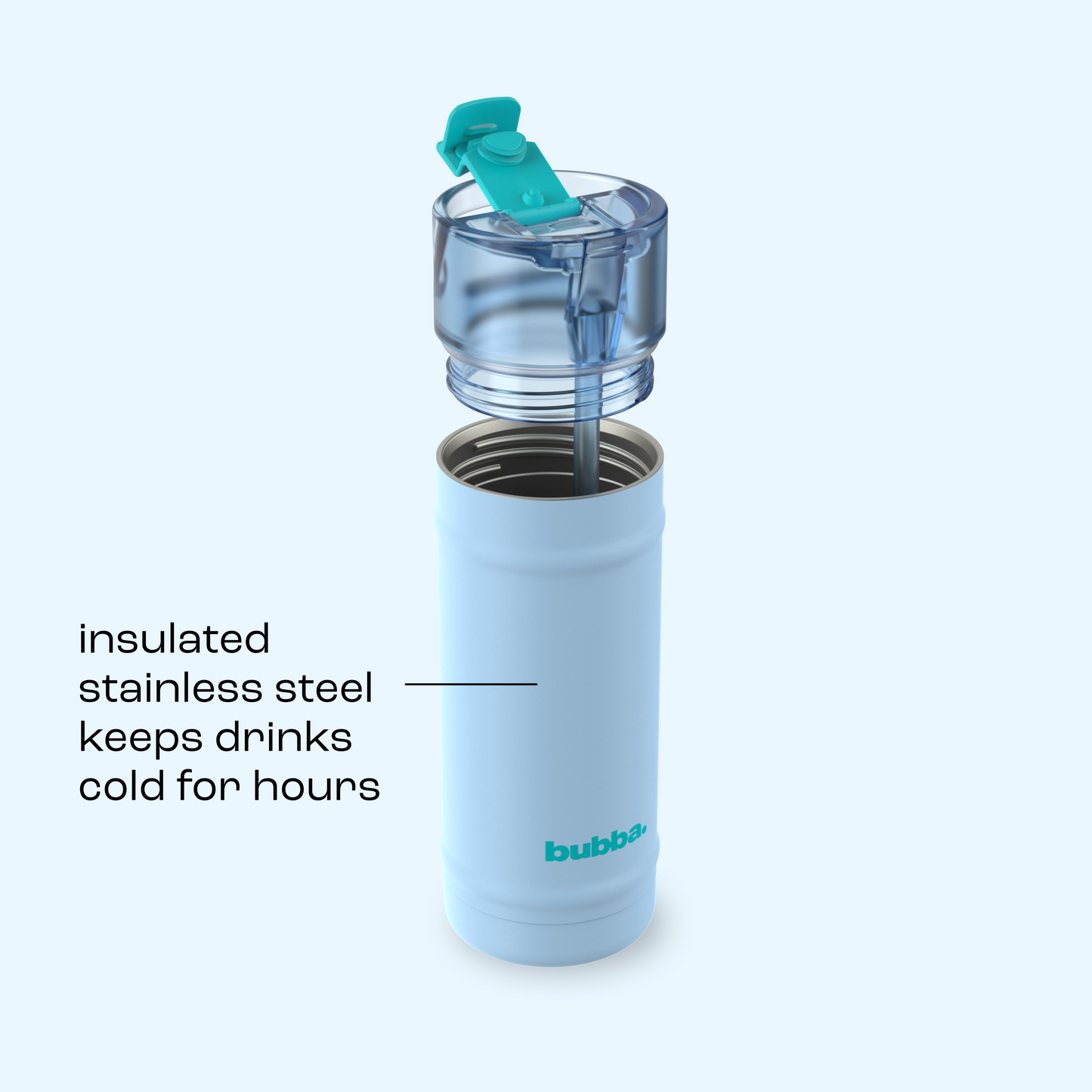 bubba 18 oz DualSip Insulated Stainless Steel Water Bottle - Daydreamin - US 5804
