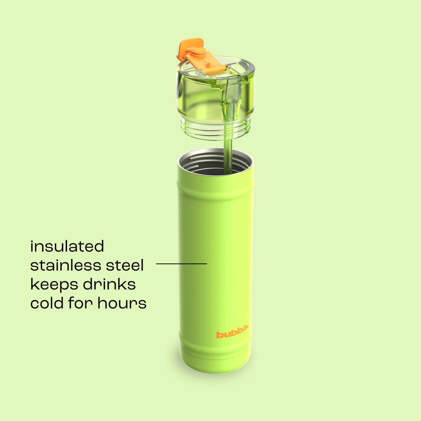 bubba 24 oz DualSip Insulated Stainless Steel Water Bottle - Glow Up - US 4078