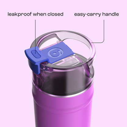 bubba 18 oz DualSip Insulated Stainless Steel Water Bottle - Mood Booster - US 6124