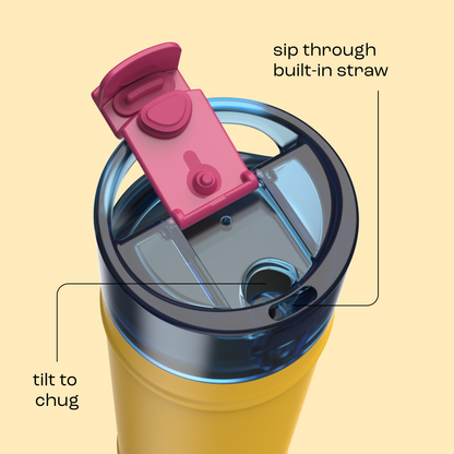 bubba 24 oz DualSip Insulated Stainless Steel Water Bottle - Spirit Week - US 9056