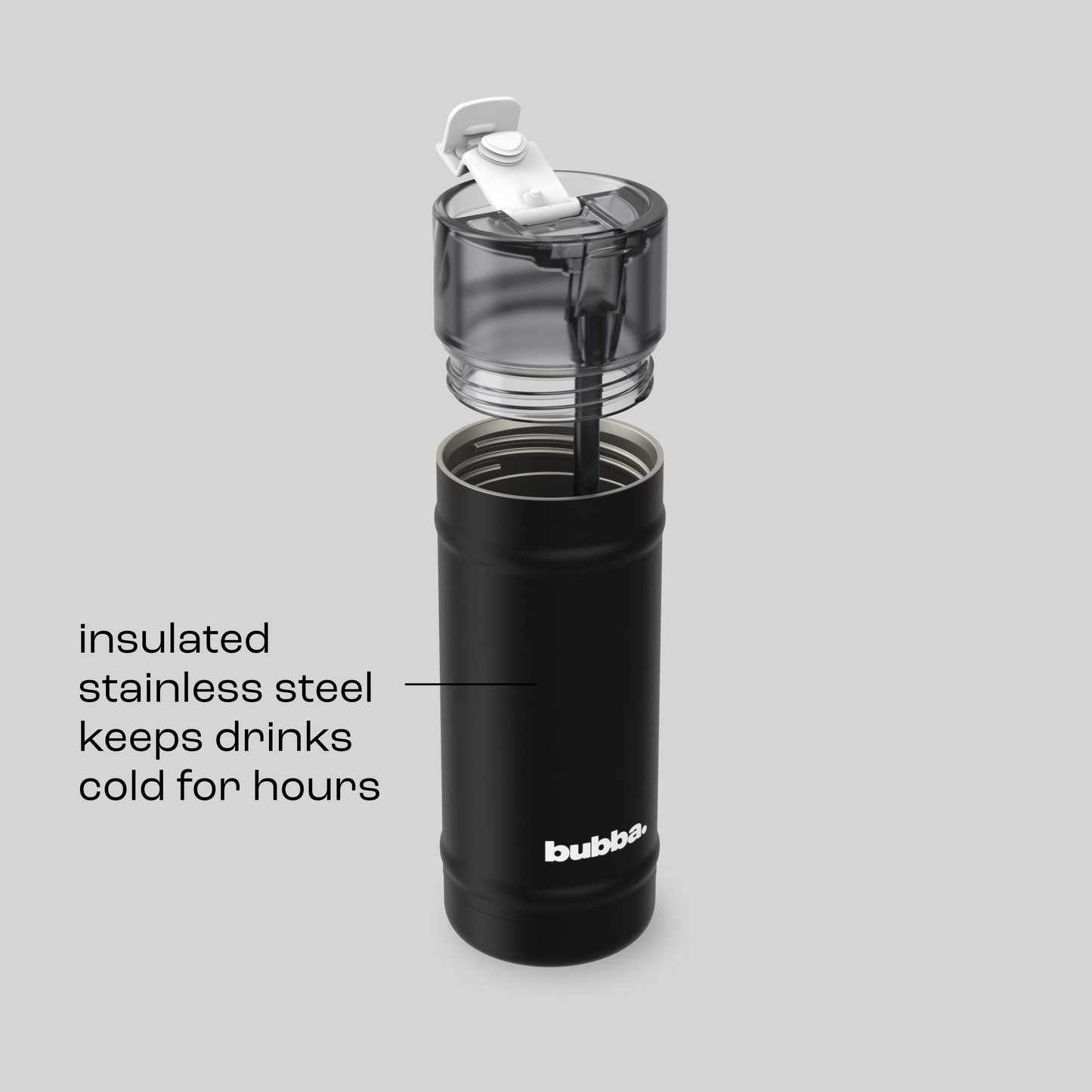 bubba 18 oz DualSip Insulated Stainless Steel Water Bottle -  Office Siren - US 1000