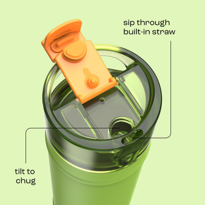 bubba 24 oz DualSip Insulated Stainless Steel Water Bottle - Glow Up - US 4078