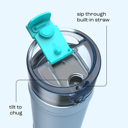 bubba 24 oz DualSip Insulated Stainless Steel Water Bottle - Daydreamin - US 4550