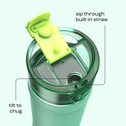 bubba 24 oz DualSip Insulated Stainless Steel Water Bottle - Tropical Eclipse - US 1153