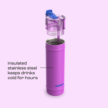 bubba 24 oz DualSip Insulated Stainless Steel Water Bottle - Mood Booster - US 6639