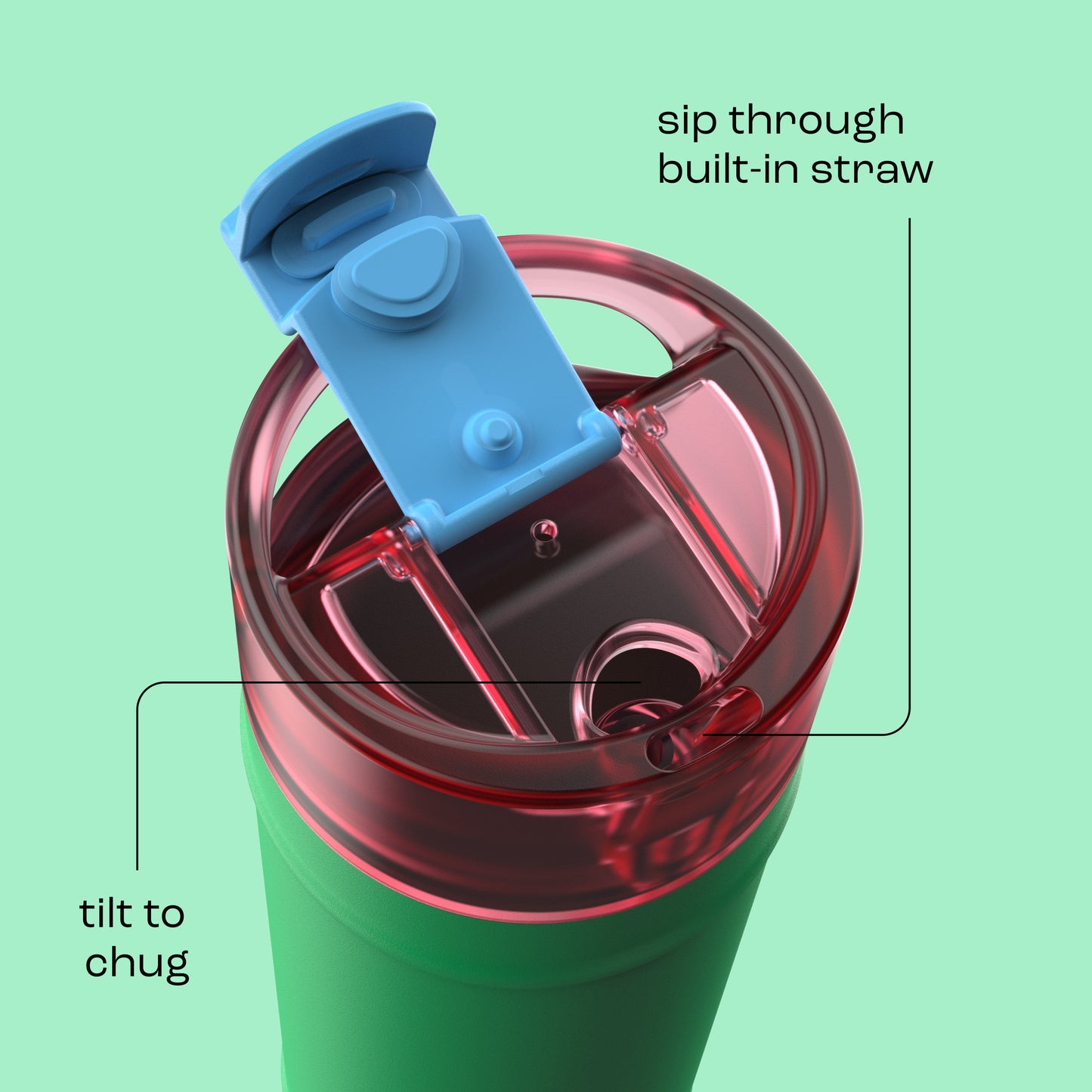 bubba 24 oz DualSip Insulated Stainless Steel Water Bottle - Fresh Serve - US 3019