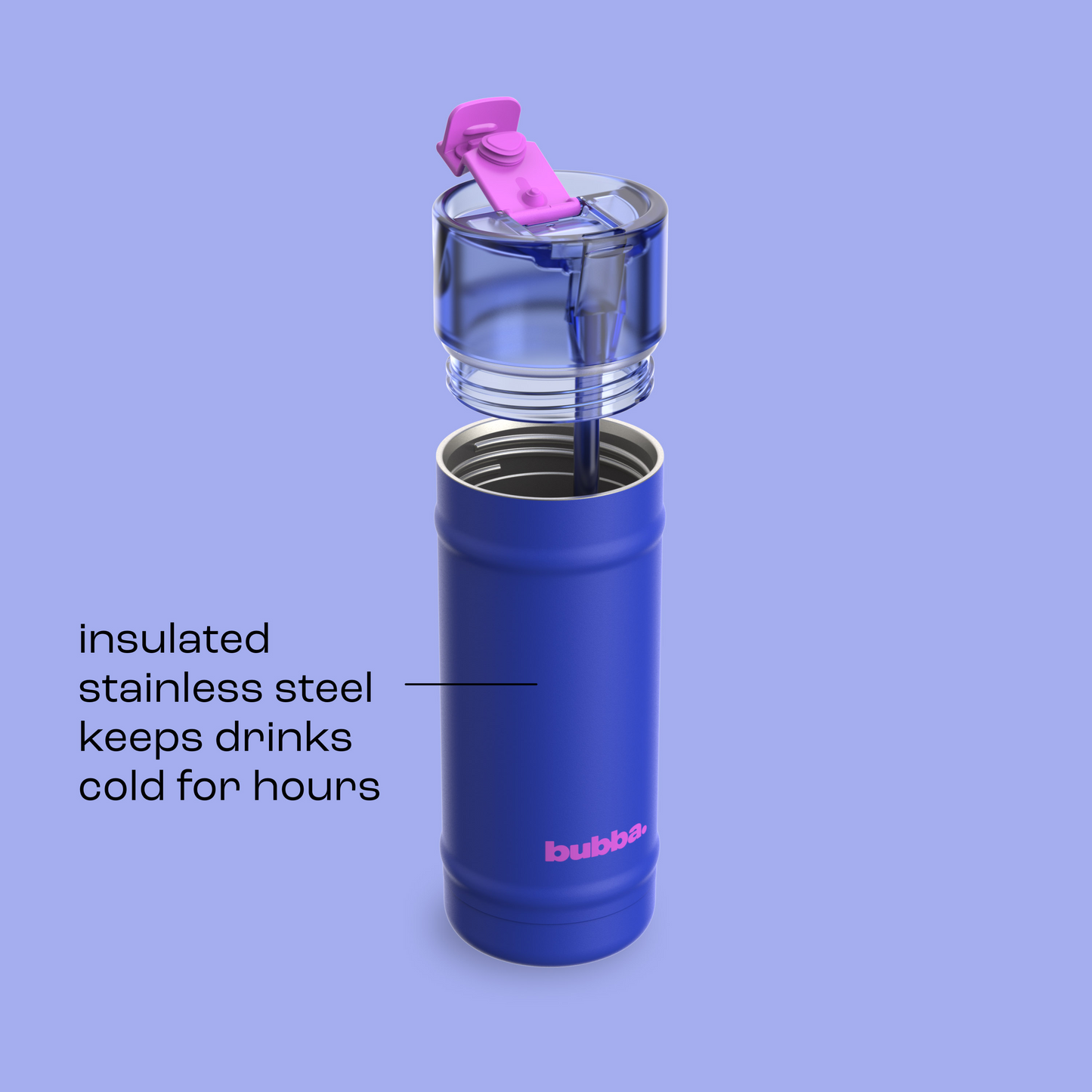bubba 18 oz DualSip Insulated Stainless Steel Water Bottle - Ocean Energy - US 6363
