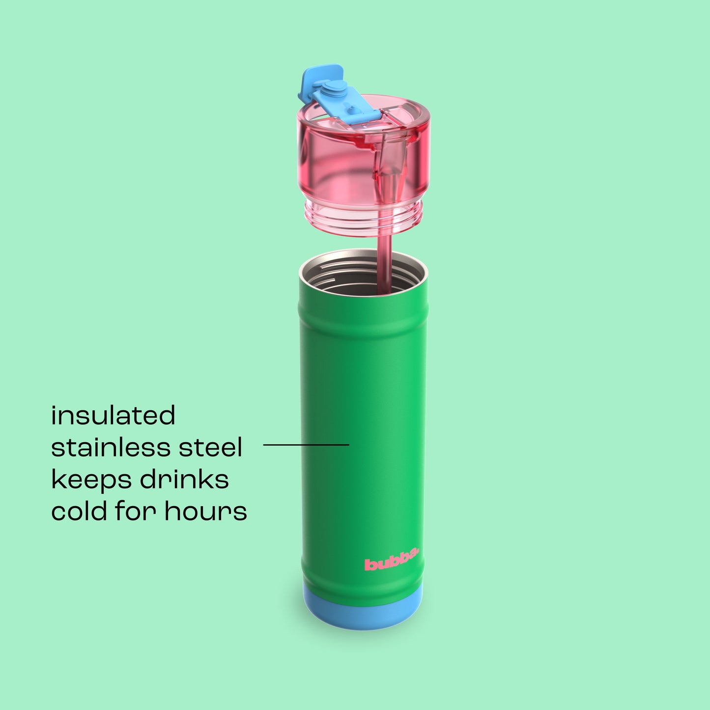 bubba 24 oz DualSip Insulated Stainless Steel Water Bottle - Fresh Serve - US 3019