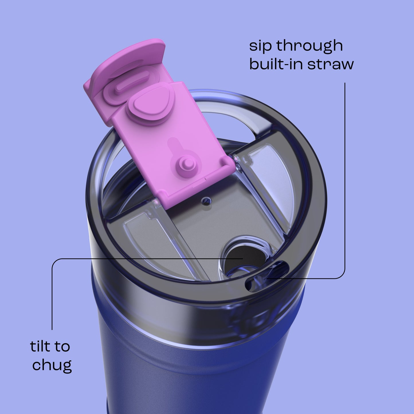bubba 24 oz DualSip Insulated Stainless Steel Water Bottle - Ocean Energy - US 2683